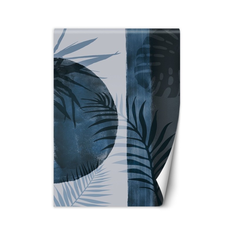 Wall mural - Blue fern leaves abstract Andrea Haase | FEEBY