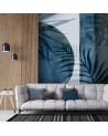 Wall mural - Blue fern leaves abstract Andrea Haase | FEEBY