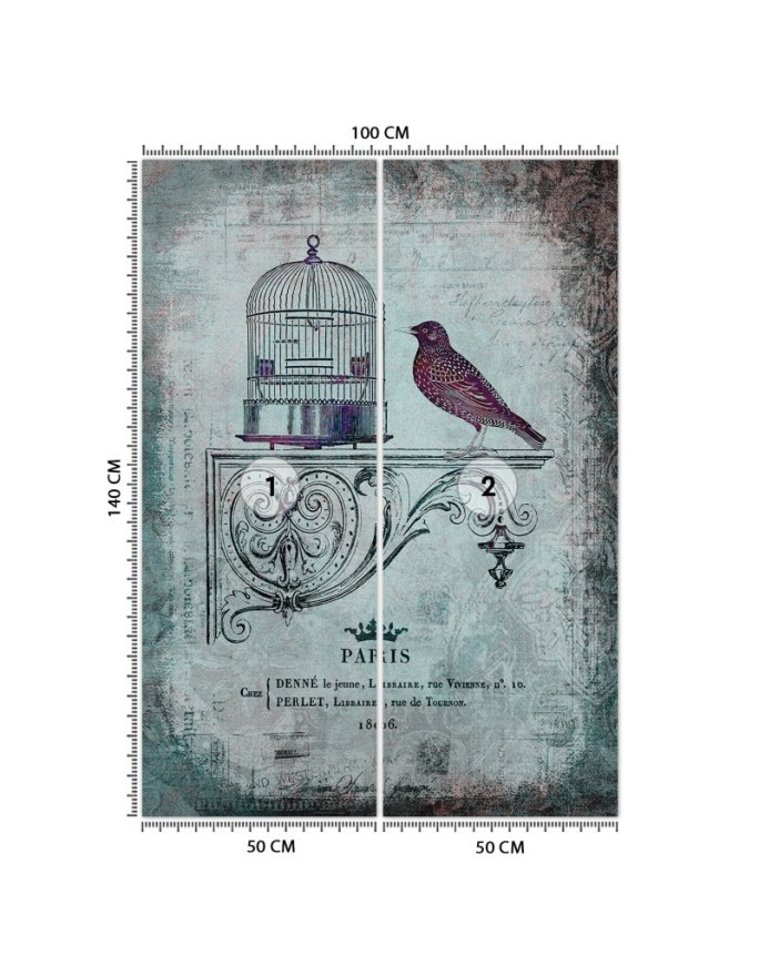 Designer wall mural - Abstract bird animals nature Andrea Haase | FEEBY