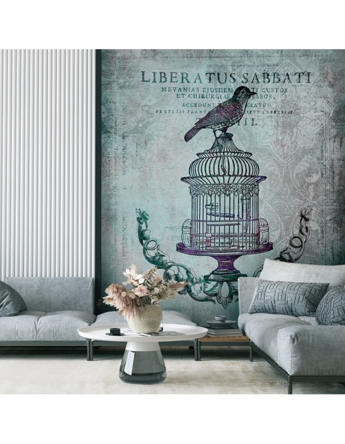 Modern wall murals - Bird on a cage abstract Andrea Haase | FEEBY