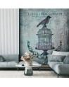 Modern wall murals - Bird on a cage abstract Andrea Haase | FEEBY
