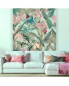Exotic Wallpaper - Pink Flowers on a background of green leaves Andrea Haase | FEEBY