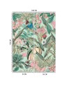 Exotic Wallpaper - Pink Flowers on a background of green leaves Andrea Haase | FEEBY