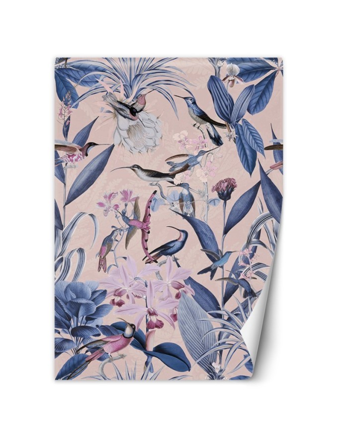 Wallpaper - Blue Birds flowers nature Andrea Haase | FEEBY
