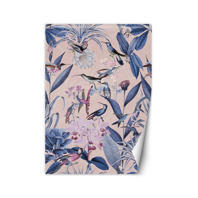 Wallpaper - Blue Birds flowers nature Andrea Haase | FEEBY