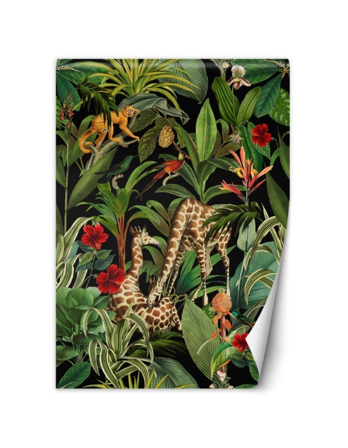 Wallpaper - Animals on a background of green leaves Andrea Haase | FEEBY