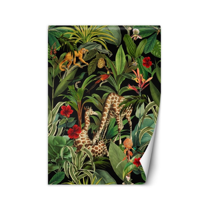 Wallpaper - Animals on a background of green leaves Andrea Haase | FEEBY