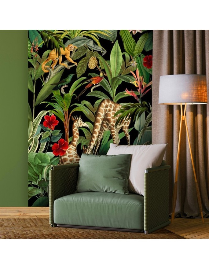 Wallpaper - Animals on a background of green leaves Andrea Haase | FEEBY