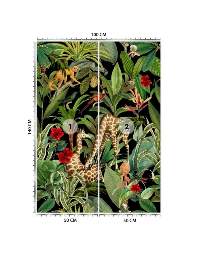 Wallpaper - Animals on a background of green leaves Andrea Haase | FEEBY
