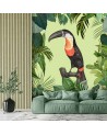 Original Wallpaper - Parrot on green background Andrea Haase | FEEBY