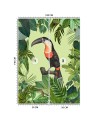 Original Wallpaper - Parrot on green background Andrea Haase | FEEBY