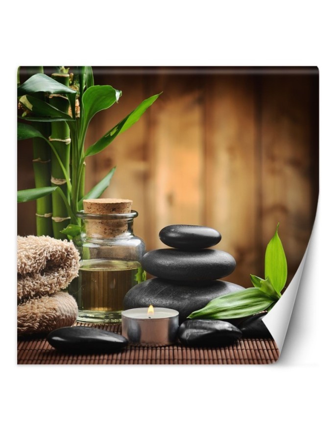 Modern Wallpaper - Bamboo zen stones in spa | FEEBY