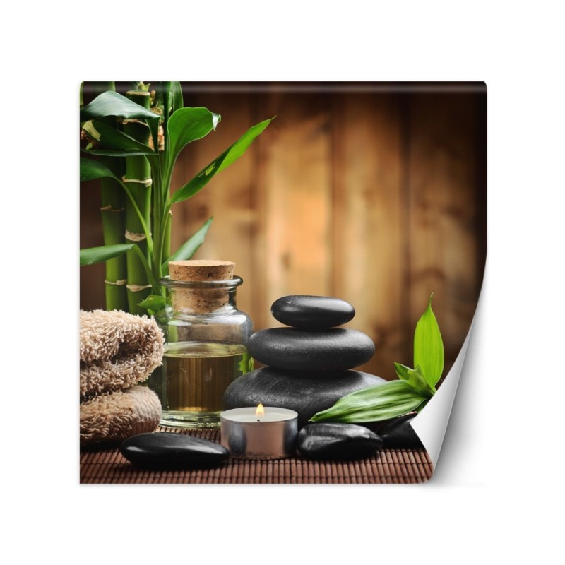 Modern Wallpaper - Bamboo zen stones in spa | FEEBY