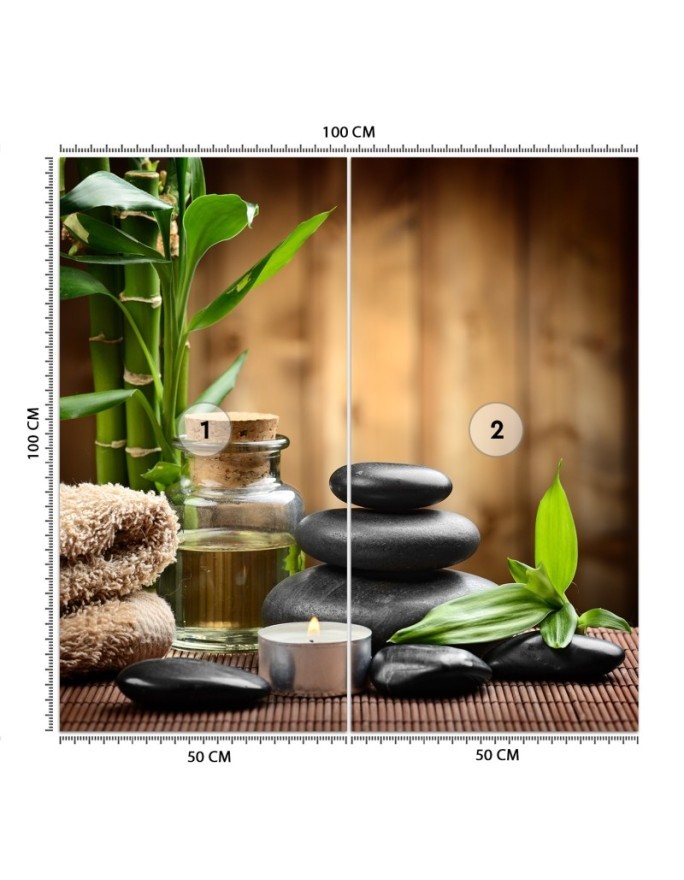 Modern Wallpaper - Bamboo zen stones in spa | FEEBY