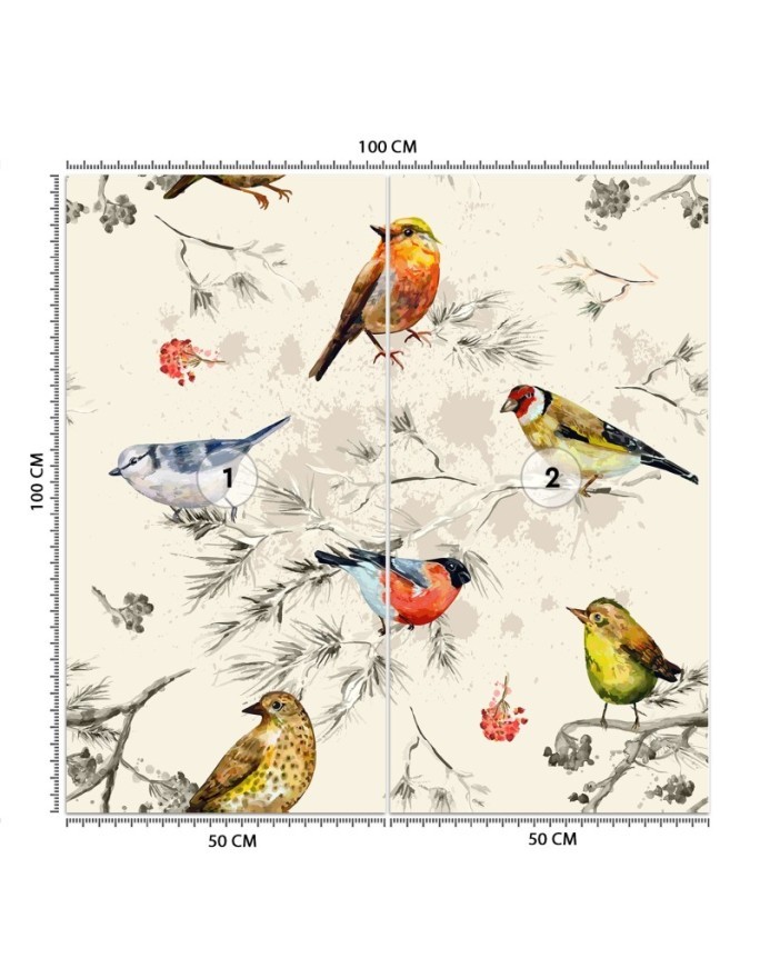 Beautiful Wallpapers - Colourful birds painted in watercolour | FEEBY
