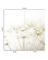 Stylish Wallpaper - Puffer plants in white | FEEBY