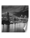 Photo Wallpaper - Brooklyn Bridge lit up at night New York | FEEBY