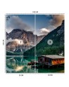 Original wall murals - Lake in the mountains mountain landscape | FEEBY