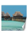 Unique wall murals - Bungalows tropical beach | FEEBY