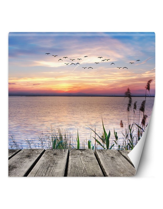 Stylish Wallpaper - Platform at sunset | FEEBY