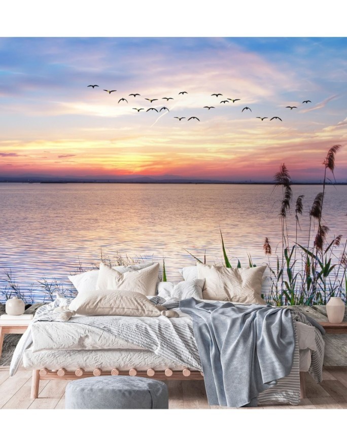 Stylish Wallpaper - Platform at sunset | FEEBY