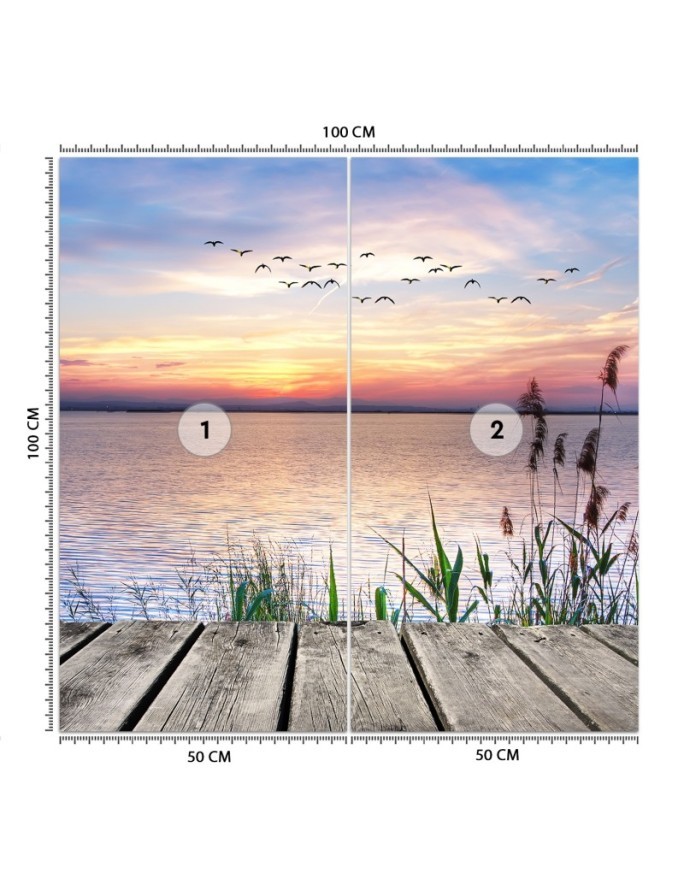 Stylish Wallpaper - Platform at sunset | FEEBY