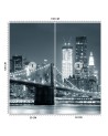 Wallpapers - Brooklyn Bridge at night New York black and white | FEEBY