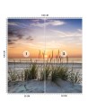 Wall mural for living room - Beach sea sunset | FEEBY