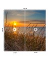 Photo wall mural - Sunset over the sea | FEEBY