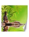 Original Wallpapers - Buddha candle and zen stones | FEEBY