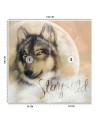 Modern wall murals - Brown wolf against the moon | FEEBY