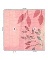Exotic Wallpaper - Abstract leaves pink background Andrea Haase | FEEBY