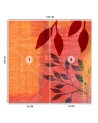 Wallpaper - Leaves abstract orange background Andrea Haase | FEEBY