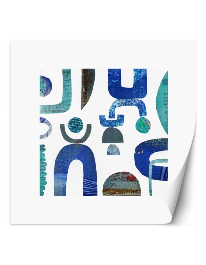 Wallpaper - Blue abstract shapes Andrea Haase | FEEBY