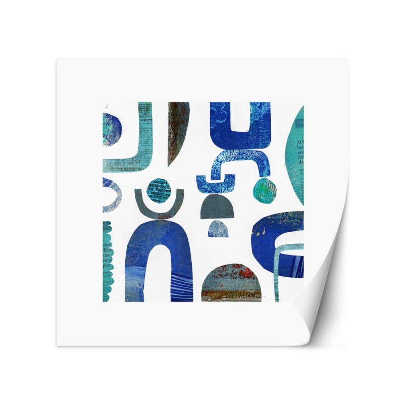 Wallpaper - Blue abstract shapes Andrea Haase | FEEBY