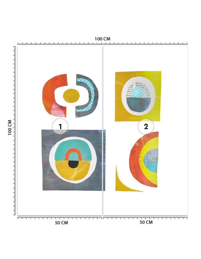 Stylish Wallpaper - Colourful circle patterns abstract Andrea Haase | FEEBY