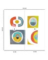Stylish Wallpaper - Colourful circle patterns abstract Andrea Haase | FEEBY