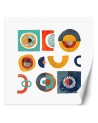 Wallpaper - Colourful horseshoe patterns abstract Andrea Haase | FEEBY