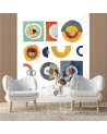 Wallpaper - Colourful horseshoe patterns abstract Andrea Haase | FEEBY