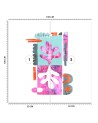 Wallpaper - Pink and blue abstract Andrea Haase | FEEBY