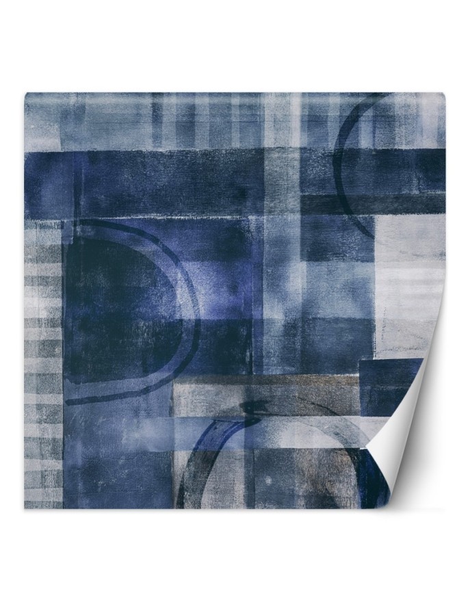 Wallpaper - Blue geometric abstraction Andrea Haase | FEEBY