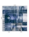 Wallpaper - Blue geometric abstraction Andrea Haase | FEEBY