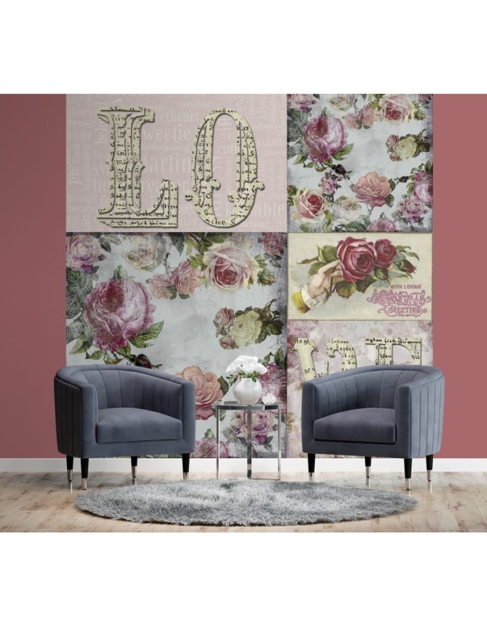 Modern Wallpapers - Abstract collage love Andrea Haase | FEEBY
