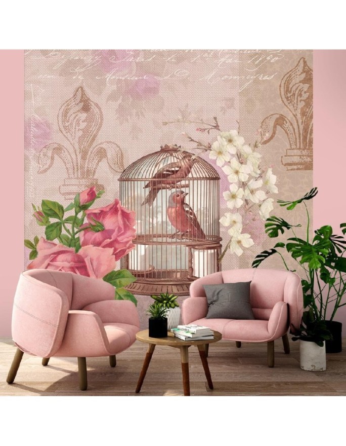Beautiful Wallpapers - Flowers birds pink background Andrea Haase | FEEBY