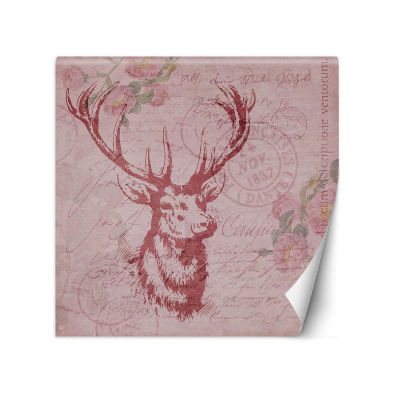 Stylish Wallpapers - Deer on pink background Andrea Haase | FEEBY