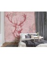 Stylish Wallpapers - Deer on pink background Andrea Haase | FEEBY