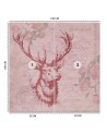 Stylish Wallpapers - Deer on pink background Andrea Haase | FEEBY