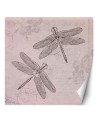 Designer Wallpaper - Dragonfly on pink background Andrea Haase | FEEBY