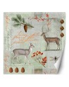 Wall mural - Deer abstract on green background Andrea Haase | FEEBY