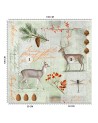 Wall mural - Deer abstract on green background Andrea Haase | FEEBY